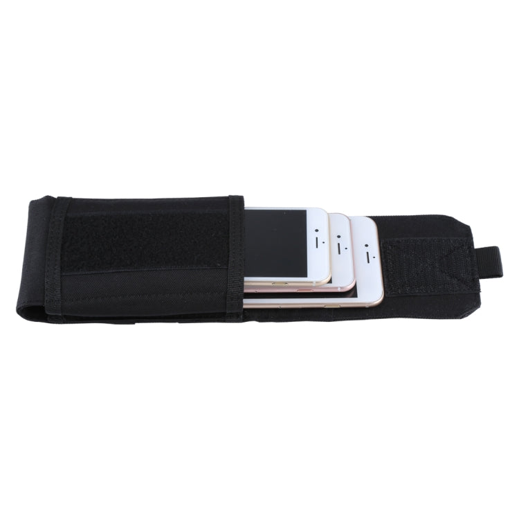 Army Combat Travel Utility Hook and Loop Fastener Belt Pouch Bum Bag Mobile Phone Money(Black)