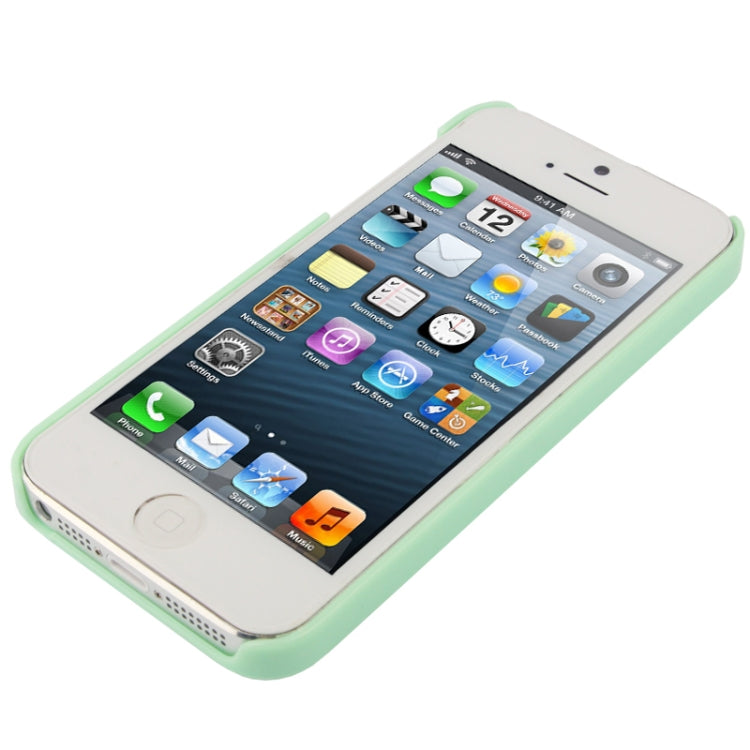 Stair-stepping Style Golden Rivet Plastic Protective Case for iPhone 5 & 5s & SE