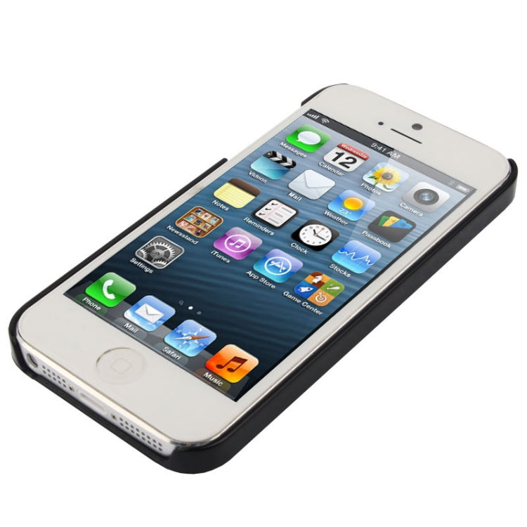 Stair-stepping Style Golden Rivet Plastic Protective Case for iPhone 5 & 5s & SE