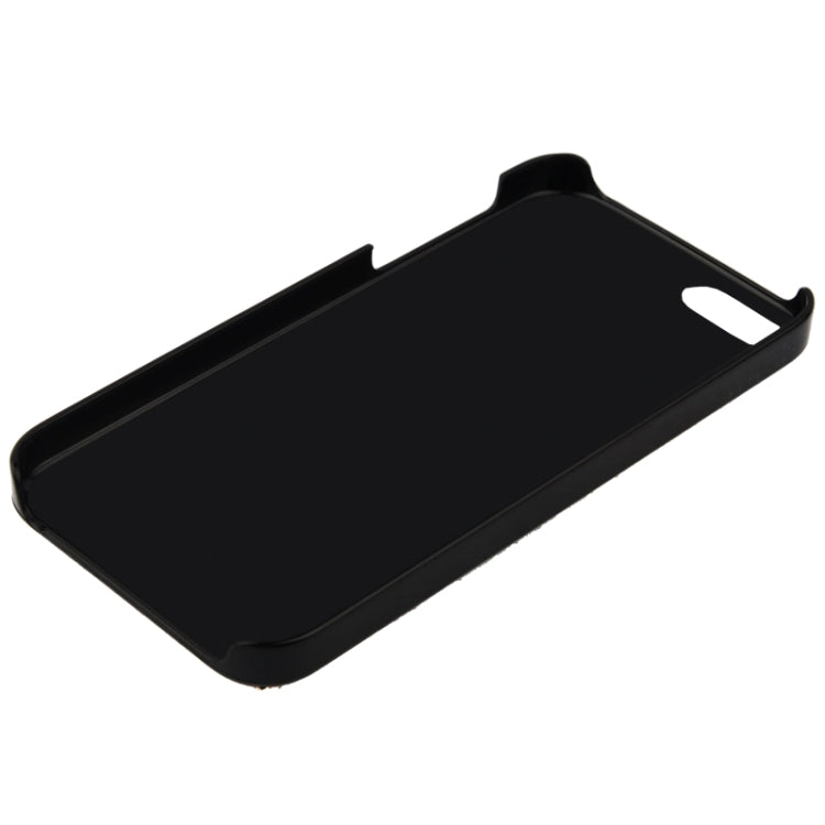 Stair-stepping Style Golden Rivet Plastic Protective Case for iPhone 5 & 5s & SE