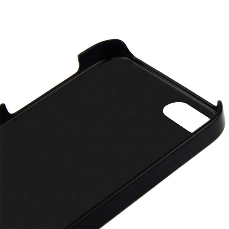 Stair-stepping Style Golden Rivet Plastic Protective Case for iPhone 5 & 5s & SE