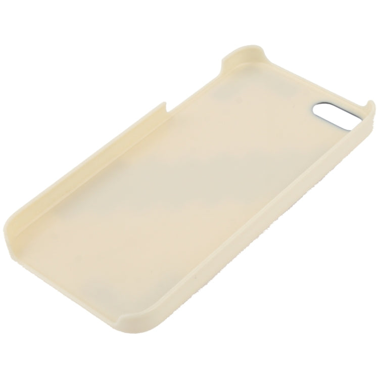 Stair-stepping Style Golden Rivet Plastic Protective Case for iPhone 5 & 5s & SE