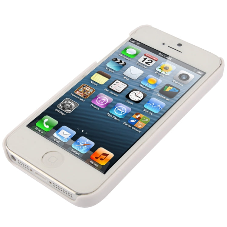 Stair-stepping Style Golden Rivet Plastic Protective Case for iPhone 5 & 5s & SE