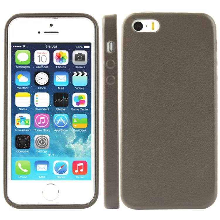 High Quality Pure Color Leather Case for iPhone 5