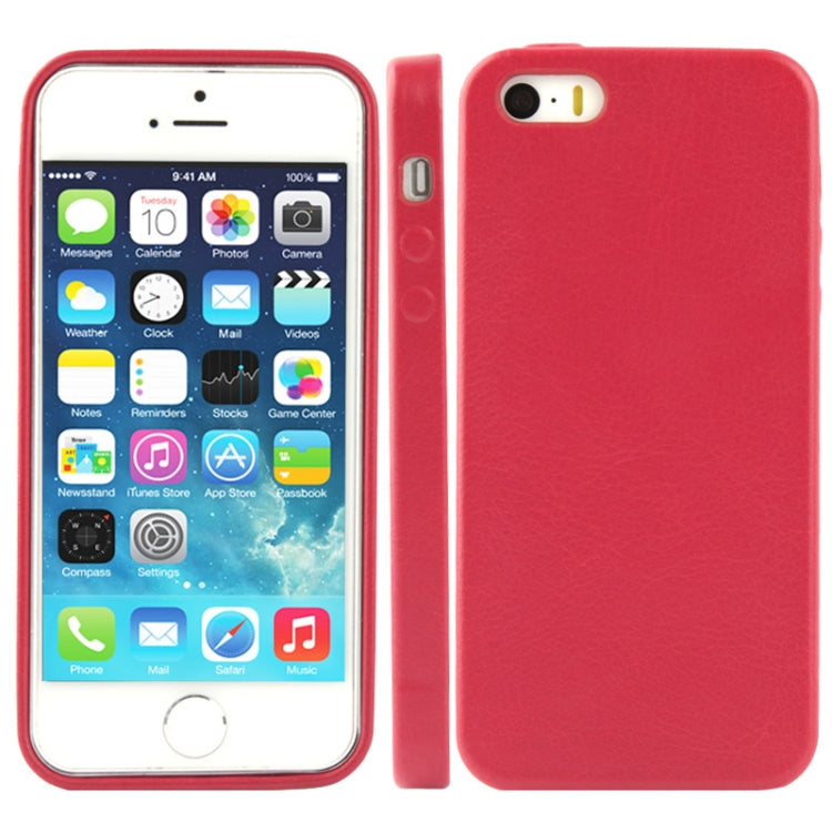 High Quality Pure Color Leather Case for iPhone 5