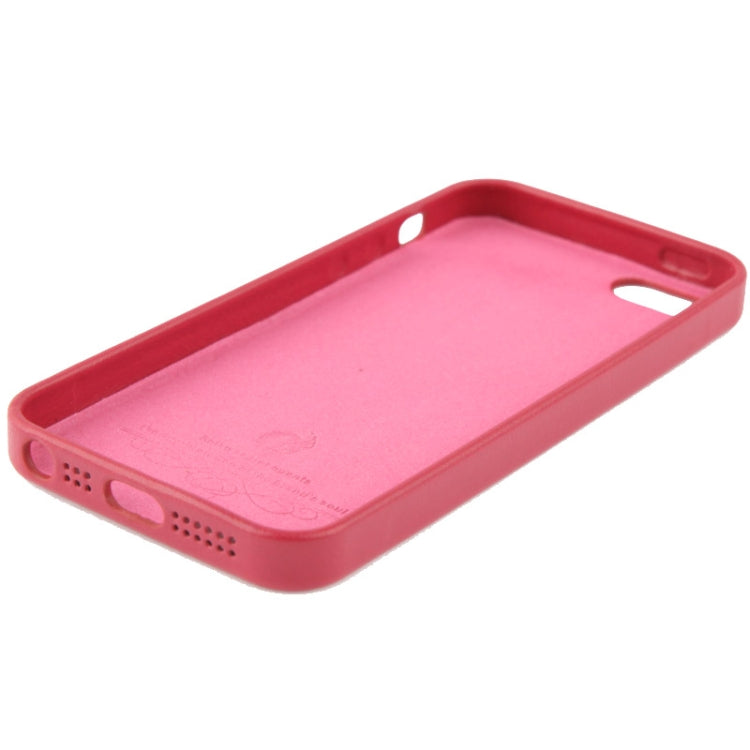 High Quality Pure Color Leather Case for iPhone 5