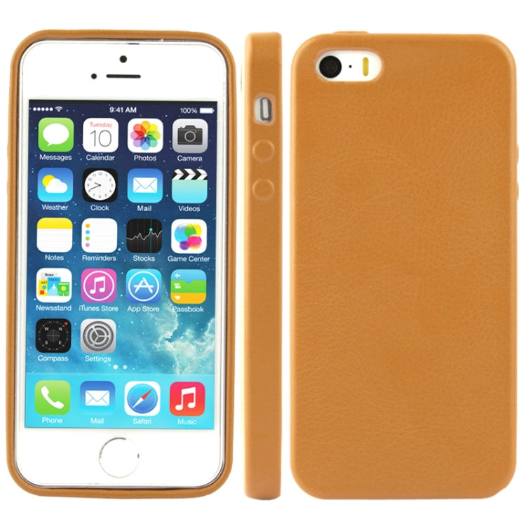 High Quality Pure Color Leather Case for iPhone 5