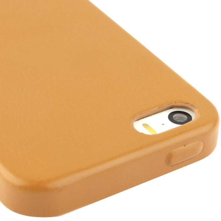 High Quality Pure Color Leather Case for iPhone 5