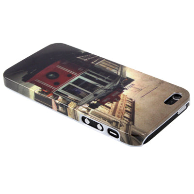 The Train in London England Pattern Scratch Resistance Plastic Protective Case for iPhone 5