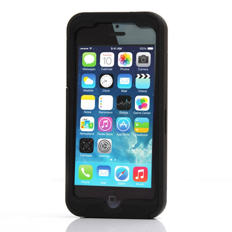 Silicone + Plastic Combination Case with Holder for iPhone 5