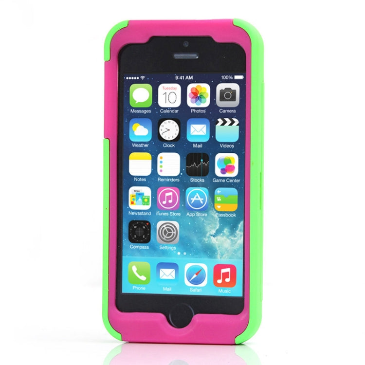 Silicone + Plastic Combination Case with Holder for iPhone 5