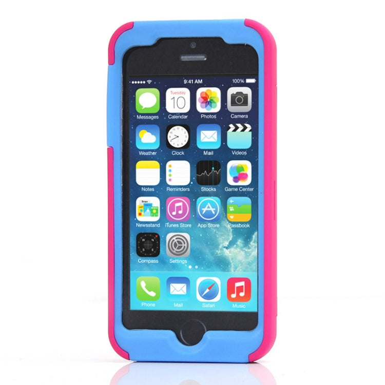 Silicone + Plastic Combination Case with Holder for iPhone 5
