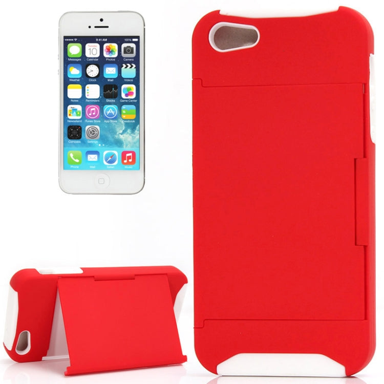 Silicone + Plastic Combination Case with Holder for iPhone 5