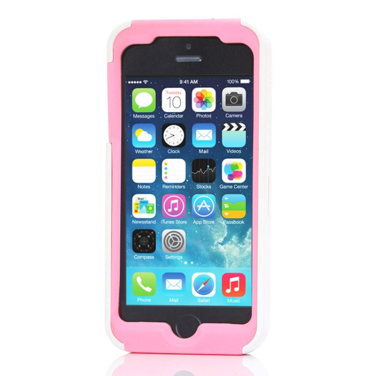 Silicone + Plastic Combination Case with Holder for iPhone 5