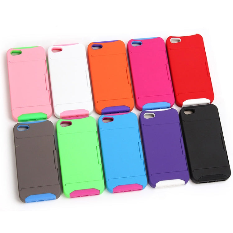 Silicone + Plastic Combination Case with Holder for iPhone 5