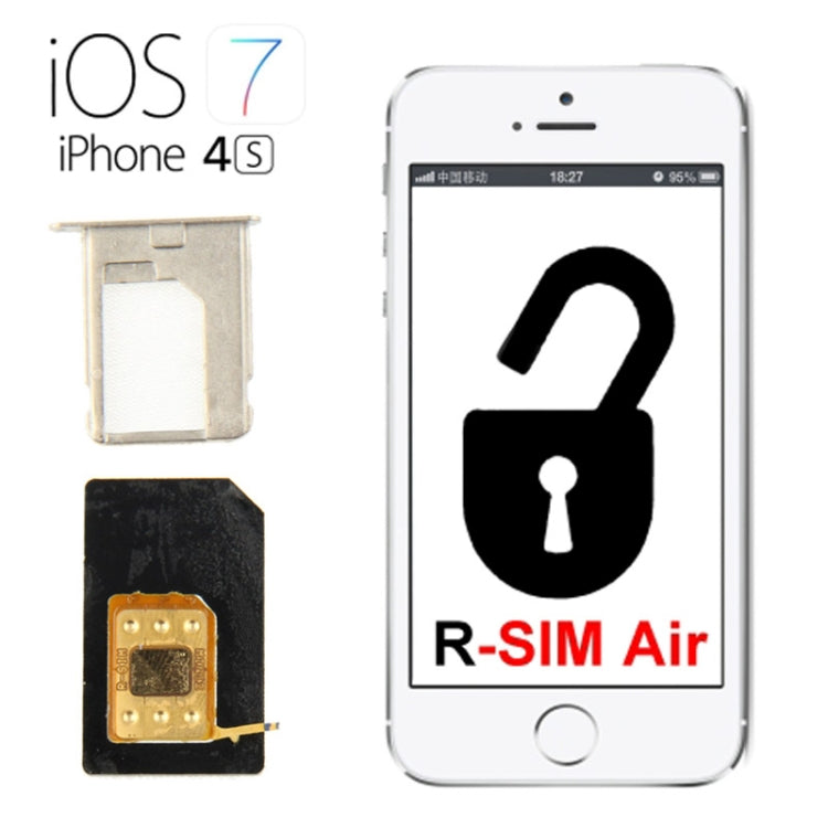RGKNSE R-SIM Air 2 Micro SIM Unlock Card Affixed for iPhone 5 & 5S & 5C / iPhone 4S, Operation System: iOS 5.X - 8.X, Network: CDMA / GSM / WCDMA, Just Suit for US Sprint Operators Product