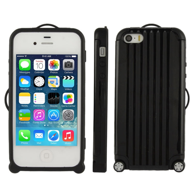 Luggage Style Plastic + Silicone Combination Case for iPhone 5 & 5s & SE