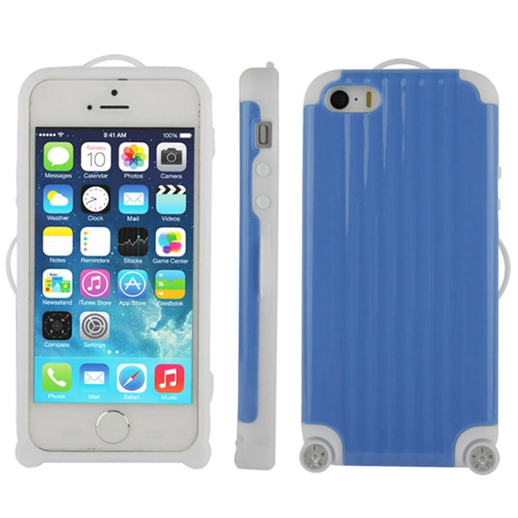 Luggage Style Plastic + Silicone Combination Case for iPhone 5 & 5s & SE
