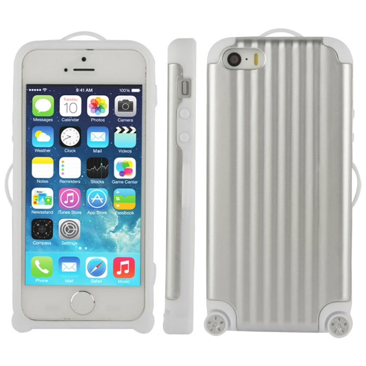 Luggage Style Plastic + Silicone Combination Case for iPhone 5 & 5s & SE