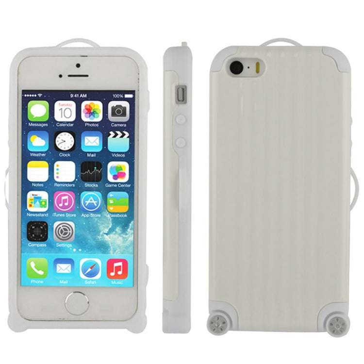 Luggage Style Plastic + Silicone Combination Case for iPhone 5 & 5s & SE