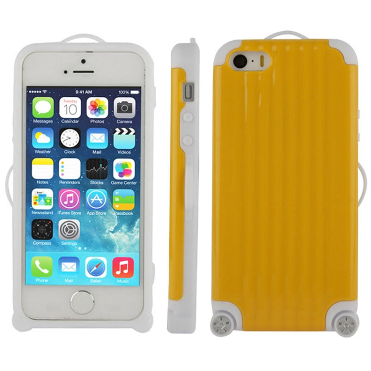 Luggage Style Plastic + Silicone Combination Case for iPhone 5 & 5s & SE