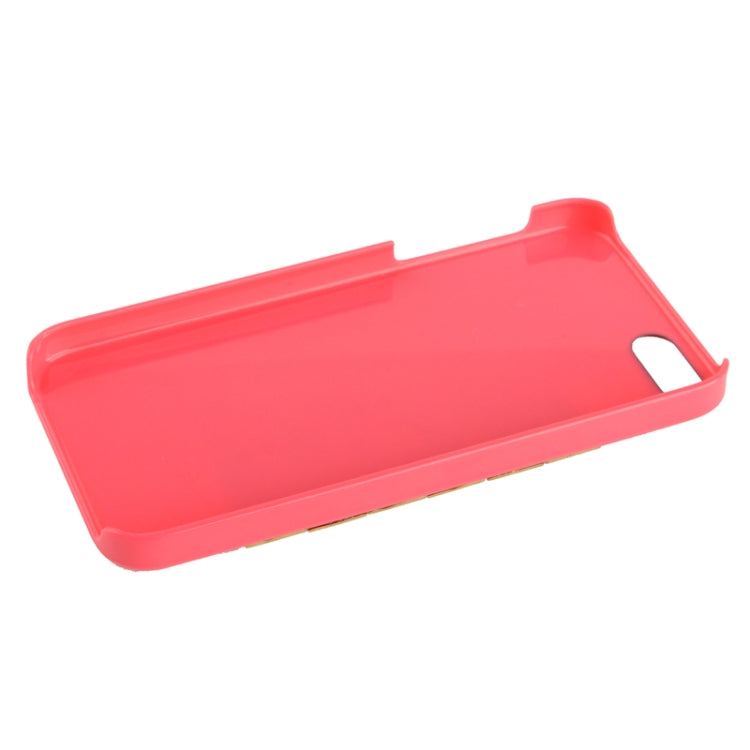 Golden Diamond Rivet Style Plastic Protective Case for iPhone 5 & 5s & SE