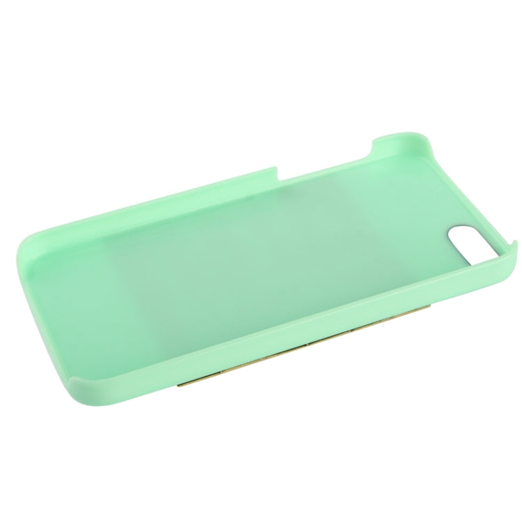 Golden Diamond Rivet Style Plastic Protective Case for iPhone 5 & 5s & SE