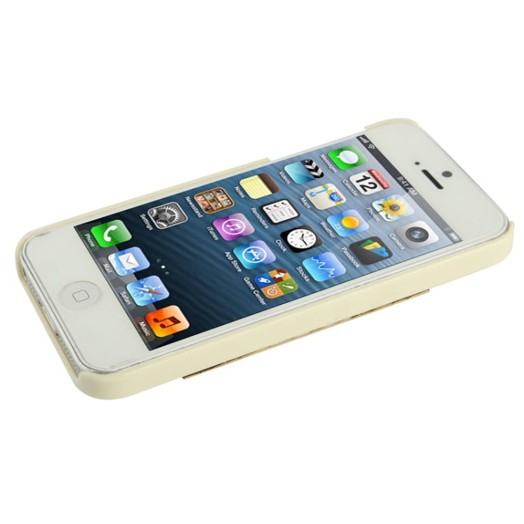 Golden Diamond Rivet Style Plastic Protective Case for iPhone 5 & 5s & SE