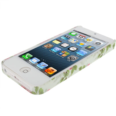 Flower Pattern Plastic Protection Case for iPhone 5 & 5s & SE