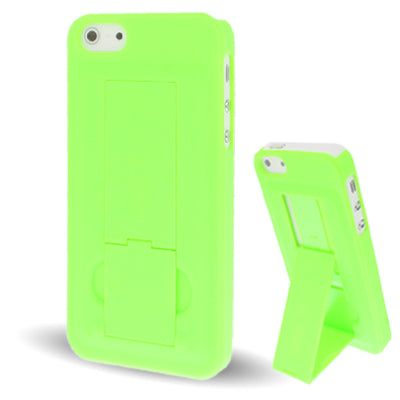 Plastic Protection Case with Holder for iPhone 5 & 5s & SE
