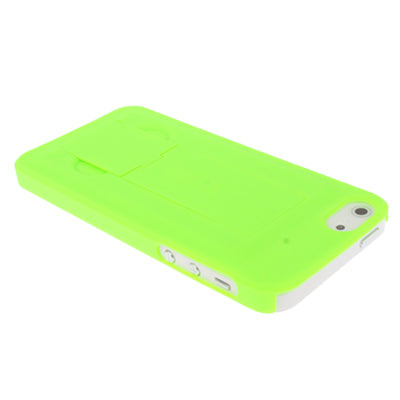 Plastic Protection Case with Holder for iPhone 5 & 5s & SE