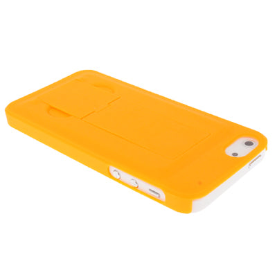 Plastic Protection Case with Holder for iPhone 5 & 5s & SE