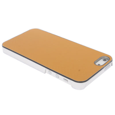 Metal Straw Mat Texture Plastic Shell for iPhone 5 & 5s & SE (Copper)