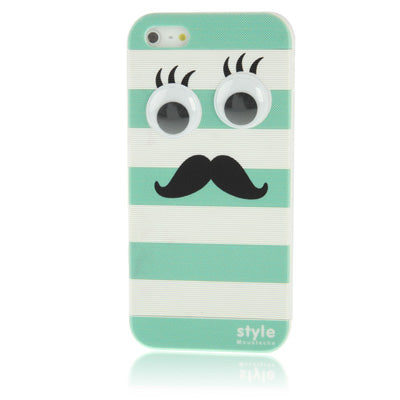 Moustache Style Detachable Plastic Case for iPhone 5 & 5s & SE