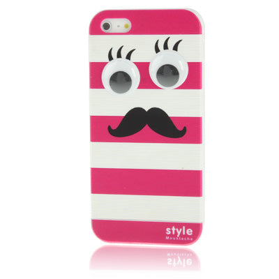 Moustache Style Detachable Plastic Case for iPhone 5 & 5s & SE