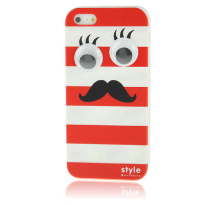 Moustache Style Detachable Plastic Case for iPhone 5 & 5s & SE