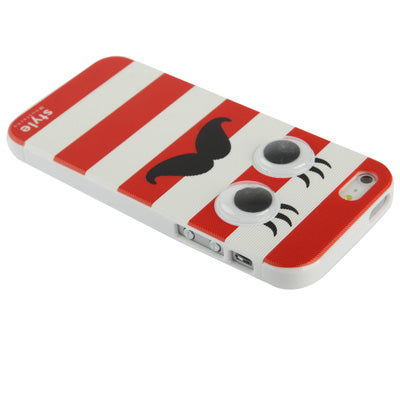 Moustache Style Detachable Plastic Case for iPhone 5 & 5s & SE