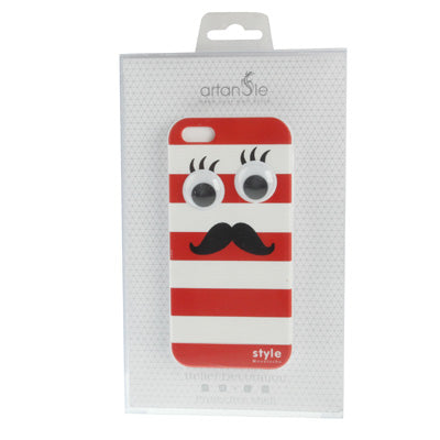 Moustache Style Detachable Plastic Case for iPhone 5 & 5s & SE