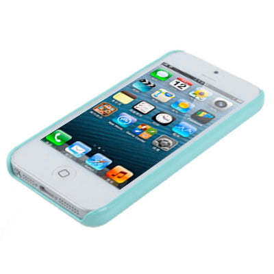 Discoloration under The Sun & Noctilucent in The Darkness Spray Shedding Plastic Protective Case for iPhone 5 & 5s & SE  (Baby Blue)