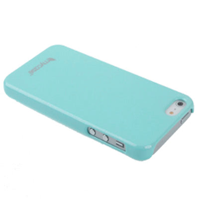 Discoloration under The Sun & Noctilucent in The Darkness Spray Shedding Plastic Protective Case for iPhone 5 & 5s & SE  (Baby Blue)