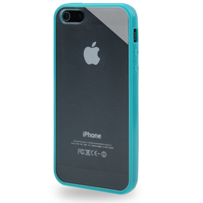 QYG Q-case High Quality TPU Frame Translucent Frosted Plastic Protective Case for iPhone 5 & 5s & SE