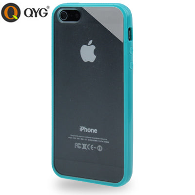 QYG Q-case High Quality TPU Frame Translucent Frosted Plastic Protective Case for iPhone 5 & 5s & SE