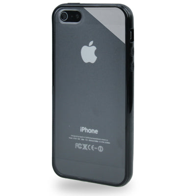 QYG Q-case High Quality TPU Frame Translucent Frosted Plastic Protective Case for iPhone 5 & 5s & SE