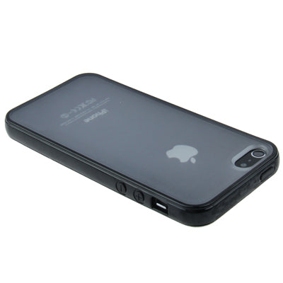 QYG Q-case High Quality TPU Frame Translucent Frosted Plastic Protective Case for iPhone 5 & 5s & SE