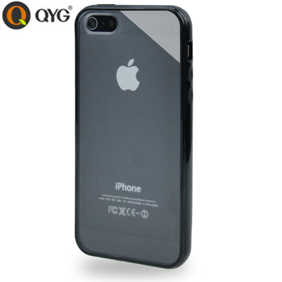 QYG Q-case High Quality TPU Frame Translucent Frosted Plastic Protective Case for iPhone 5 & 5s & SE