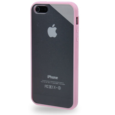QYG Q-case High Quality TPU Frame Translucent Frosted Plastic Protective Case for iPhone 5 & 5s & SE