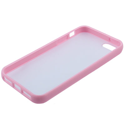 QYG Q-case High Quality TPU Frame Translucent Frosted Plastic Protective Case for iPhone 5 & 5s & SE