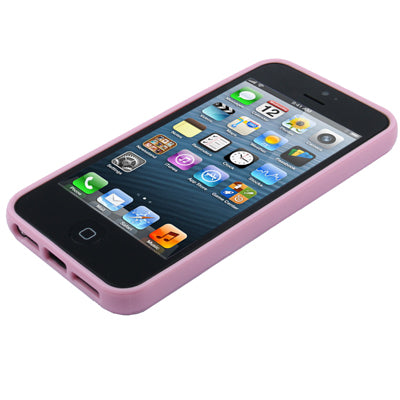 QYG Q-case High Quality TPU Frame Translucent Frosted Plastic Protective Case for iPhone 5 & 5s & SE