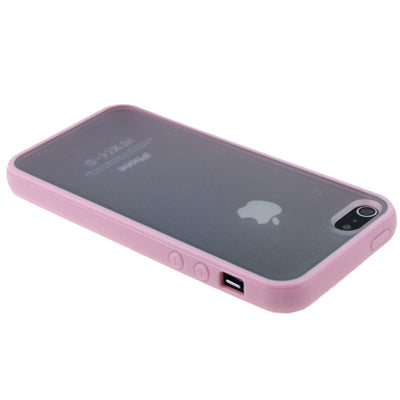 QYG Q-case High Quality TPU Frame Translucent Frosted Plastic Protective Case for iPhone 5 & 5s & SE
