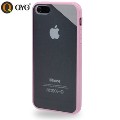 QYG Q-case High Quality TPU Frame Translucent Frosted Plastic Protective Case for iPhone 5 & 5s & SE